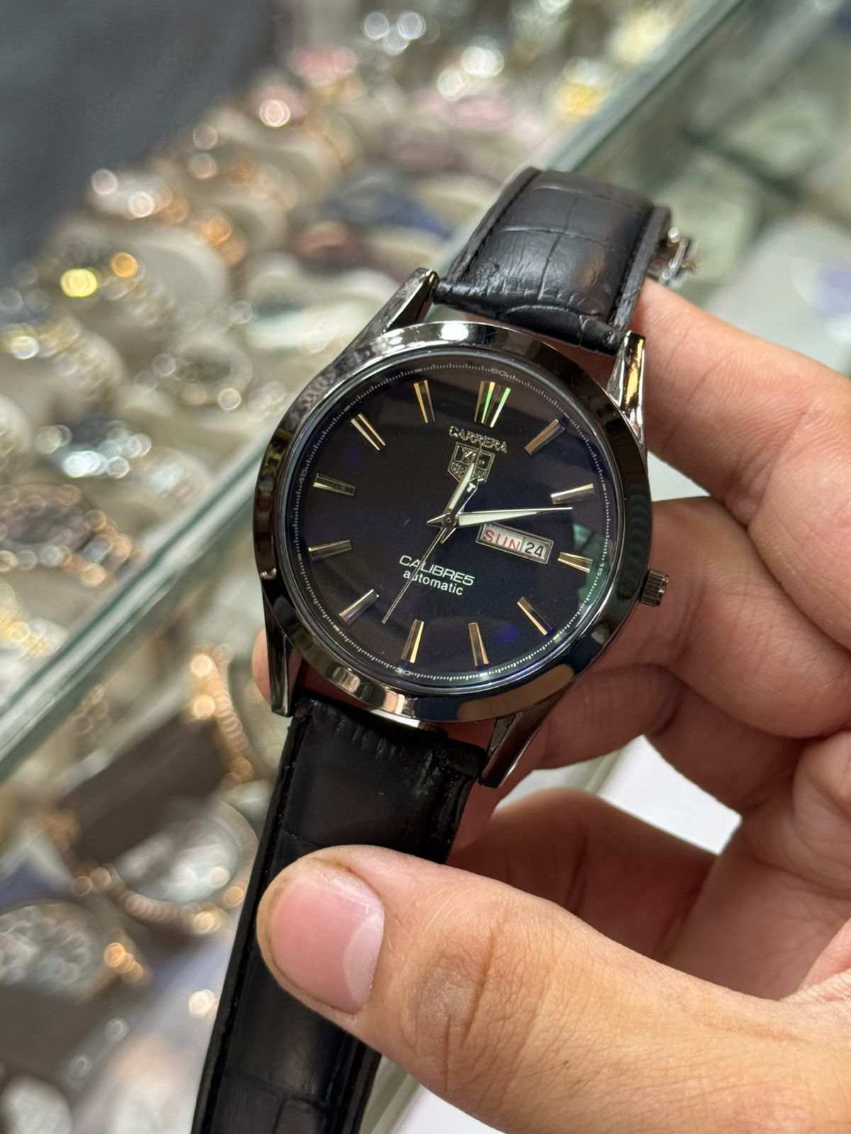 Carrera Calibre 5 - Luxury Swiss Watch With Leather Strap Mens Watch Wrist Watch