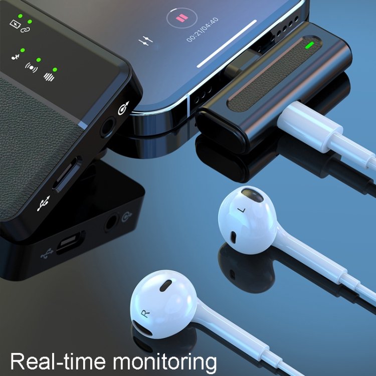 SX8 Type-C Single Lavalier Wireless Microphone for Interview and Vlog