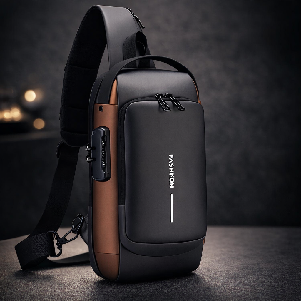 Premium Anti-Theft Sling Bag With Password Lock