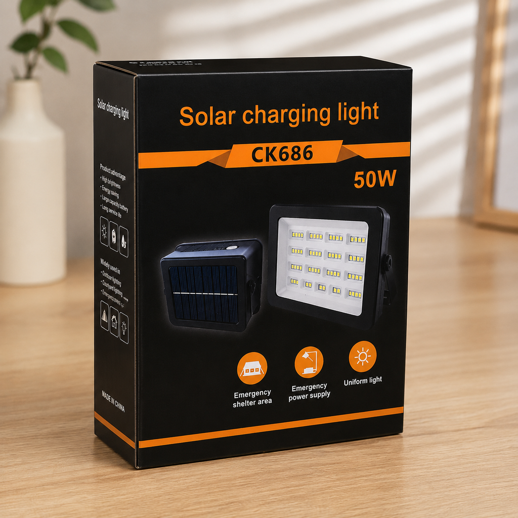 KSE CK686 50W Portable Solar Charging Flood Light -