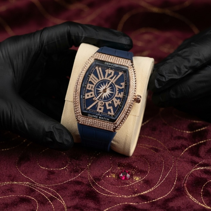 Denvosi Luxury Diamond Studded Strap Men’s Watch