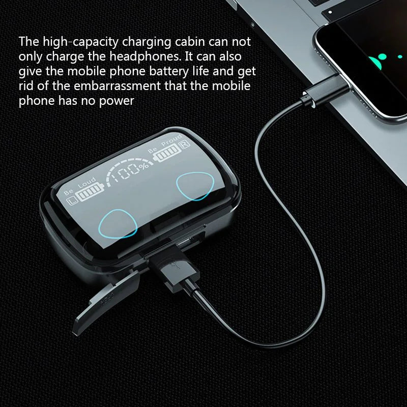 M10 TWS Wireless Bluetooth Earbuds with 9D